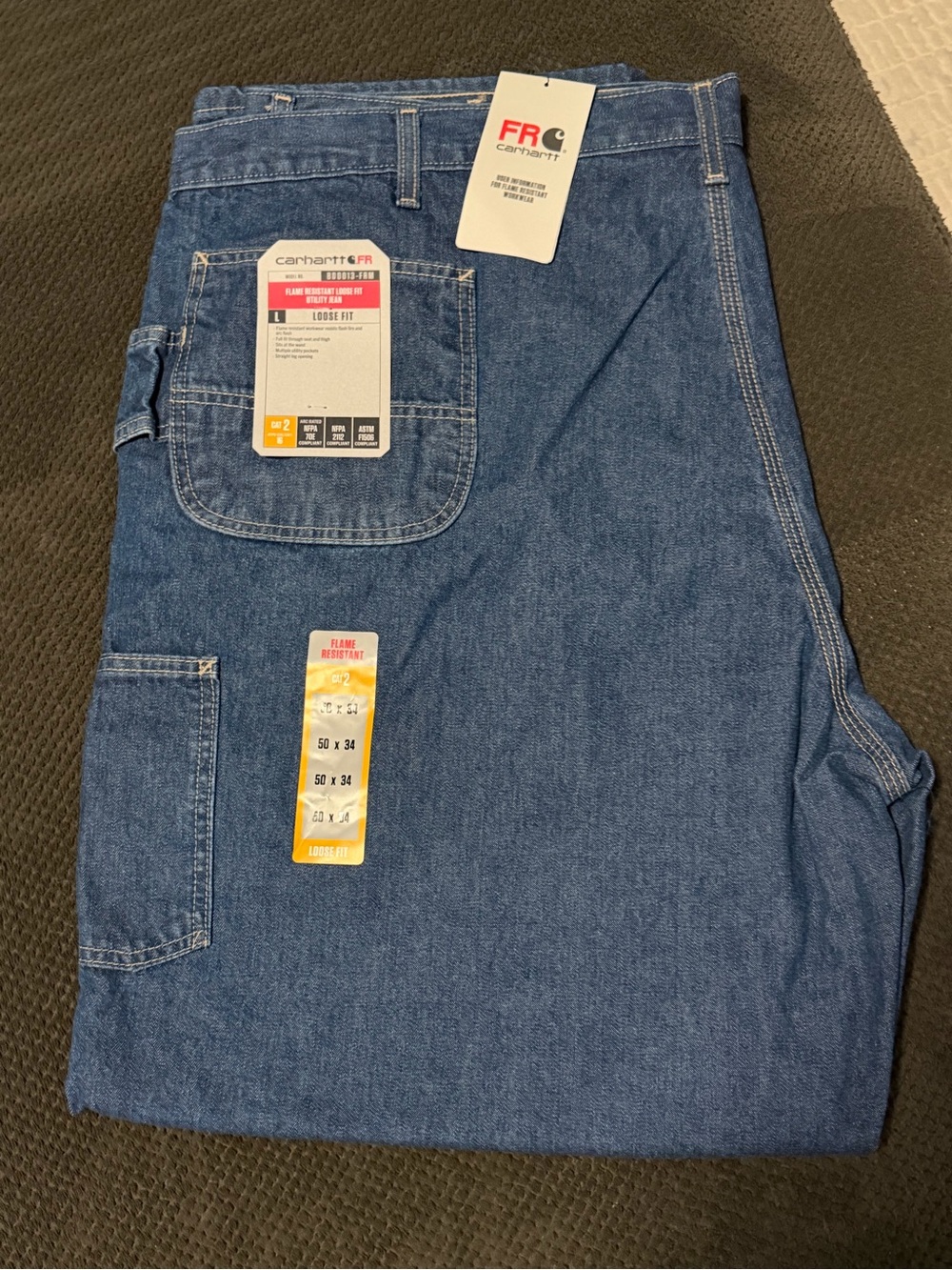 Carhartt Men's Relaxed Fit Denim Work Jeans - Blue